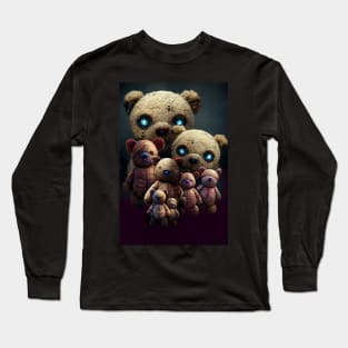 8 Teddy bears watching Long Sleeve T-Shirt